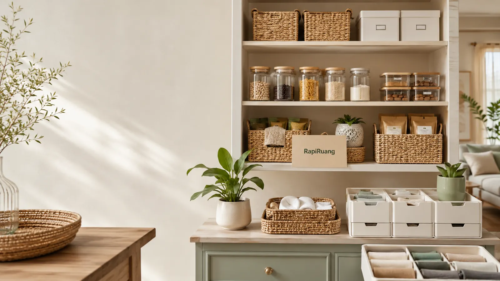 Inspirasi penataan rumah dengan organizer minimalis